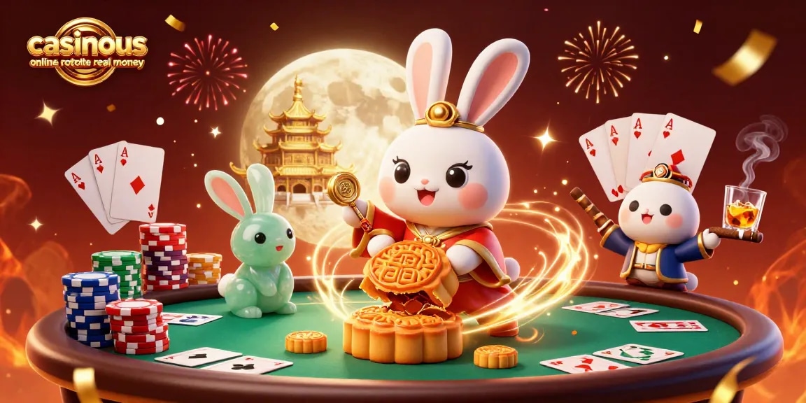 Experience casinous online roulette real money with a vibrant 3D casino scene featuring playful elements.