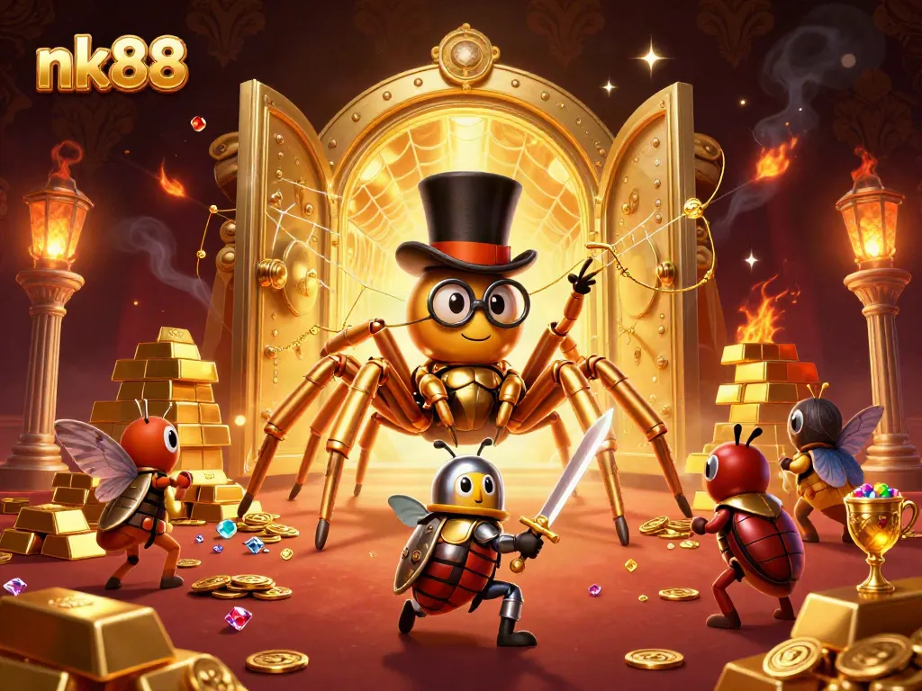Experience exciting gameplay at nk88 with dynamic casino-themed elements and rich golden details.